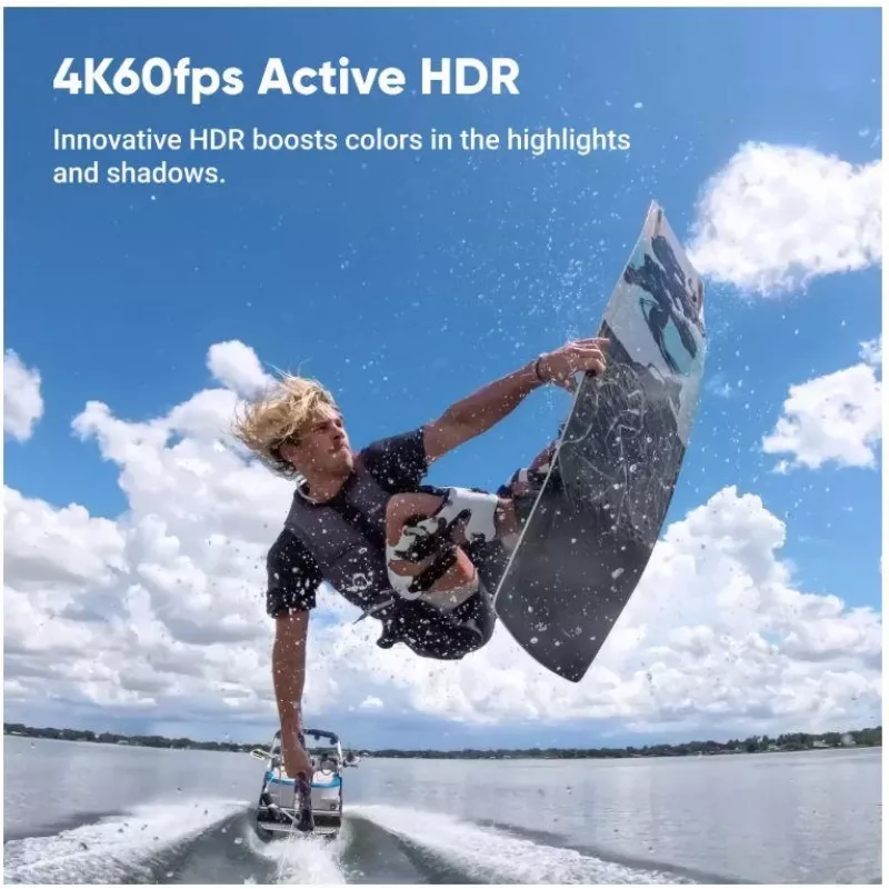 Veiksmo kamera Insta360 Ace Pro 2 – 50 MP, 8K itin didelė raiška (7680×3272), 1/1,3 colio sensorius, iki 240 kadrų/s, įmontuotas ekranas, Wi‑Fi, MicroSD, 177,7 g, Juoda