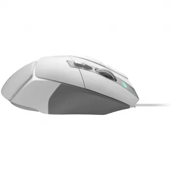 Žaidimų pelės rinkinys Logitech G G502 X su G240 kietuoju pelės kilimėliu – dešinei rankai, optinis 25600 DPI, USB Type-A, 13 mygtukų, baltas
