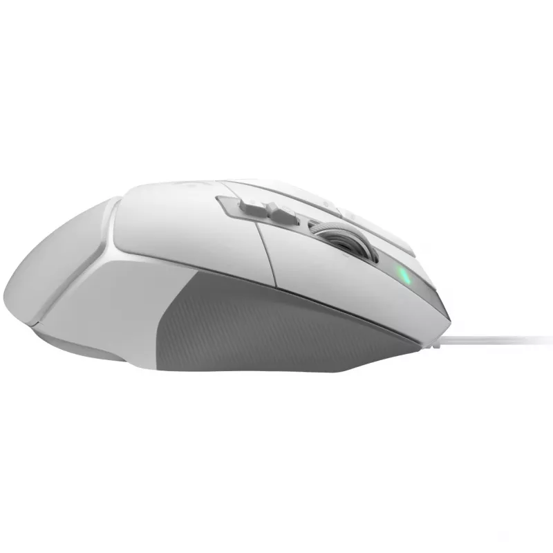 Žaidimų pelės rinkinys Logitech G G502 X su G240 kietuoju pelės kilimėliu – dešinei rankai, optinis 25600 DPI, USB Type-A, 13 mygtukų, baltas