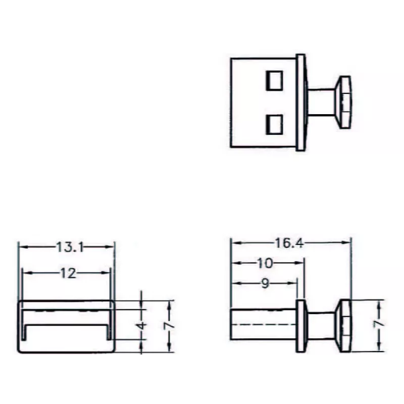USB Type-A lizdo apsauginis dangtelis DeLOCK 64009 (10 vnt.)