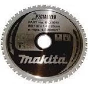 Makita Specialized pjūklo diskas metalui - 136 mm - 50 dantų (B-33641)