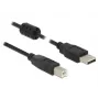 USB kabelis DeLOCK 2m USB 2.0-A USB 2.0-B juodas