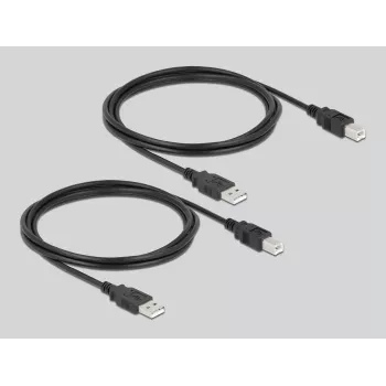 DeLOCK 11491 USB jungiklis USB-A į USB-B, 0.48 Gbit/s, juodas