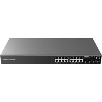 Grandstream GWN7802P valdomas L2+ PoE+ komutatorius, 16 Gigabit prievadų + 4 SFP