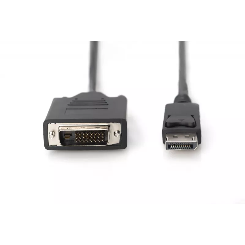 ASM AK-340301-030-S ASSMANN Laidas DisplayPort 1.1a su fiksatoriumi Tipas DP/DVI-D (24+1) Vyriškas/Vyriškas Juodas 3m