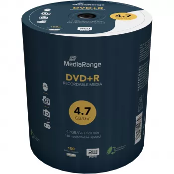 MEDIARANGE 100 vnt. DVD+R - 4,7 GB (120 min.) 16x