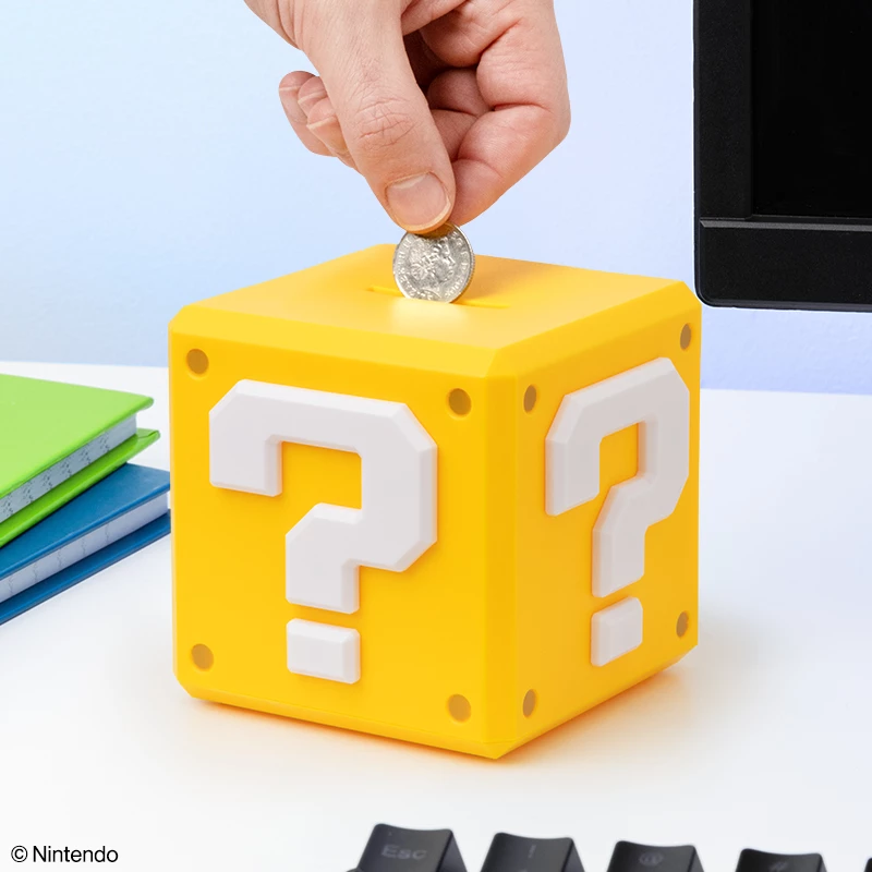 Taupyklė Paladone Super Mario Question Block monetas talpinantis dizainas