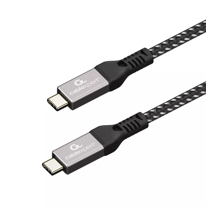 USB-C į USB-C laidas GEMBIRD CCBP-USB4-CMCM240 1,5 m, USB4 Gen 3x2, 40 Gbit/s, 240 W, juodas