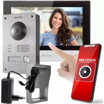 Hikvision durų skambučio rinkinys DS-KIS703Y-P