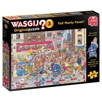 Jumbo Wasgij Original 3 Full Monty Fever 1000 dalių dėlionė (81923)