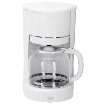 Adler AD 4383w Lašinis kavos virimo aparatas maltai kavai 1,5 L baltas