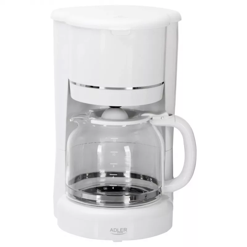 Adler AD 4383w Lašinis kavos virimo aparatas maltai kavai 1,5 L baltas