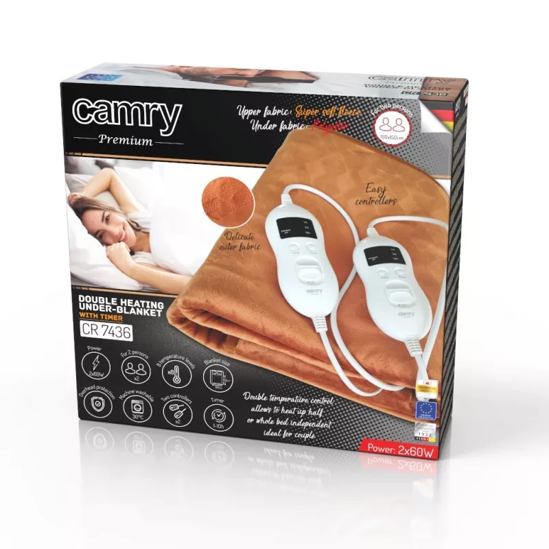 Elektrinė antklodė CAMRY CR 7436 dviguba