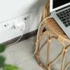 QOLTEC 52548 ilginimo lizdas su 3×AC kištukiniais lizdais ir USB prievadu