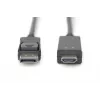 Adapterinis laidas DisplayPort 1.2 su fiksatoriumi 4K 60Hz UHD DP/HDMI A M/M juodas 2 m