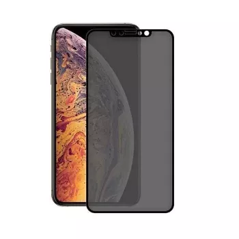 Grūdinto stiklo apsauginis stikliukas Devia Real Series, skirtas iPhone XS Max, 3D viso ekrano, juodas