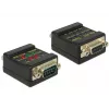 RS-232 testeris DeLOCK 2xDB9 87713 Juodas