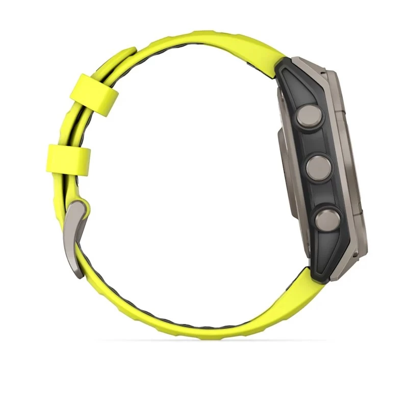 Garmin fenix 8 3,3 cm (1,3 colio) 47 mm skaitmeninis jutiklinis ekranas 260 x 260 pikselių titano korpusas su Wi-Fi ir GPS palydovine navigacija