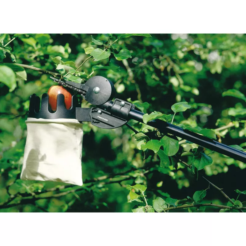 Fiskars vaisių skynėjas, ilgis 290 mm, juoda/balta, stiklo pluoštu sustiprintas plastikas ir medvilnė (110970)