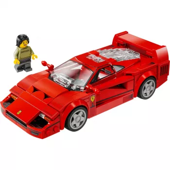 LEGO Speed Champions Ferrari F40 Supercar Konstruktorius su Vairuotojo Minifigūrėle, 9+ Metų