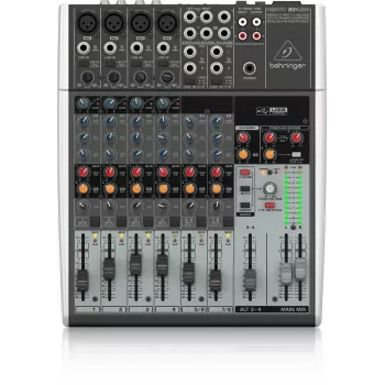 Behringer Xenyx 1204USB garso maišytuvas 12 kanalų Pilka