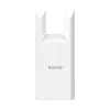 Tinklo stiprintuvas TENDA T10 2.4 GHz Wi‑Fi 4, 300 Mbps, 2 išorinės antenos, 1x RJ-45, baltas