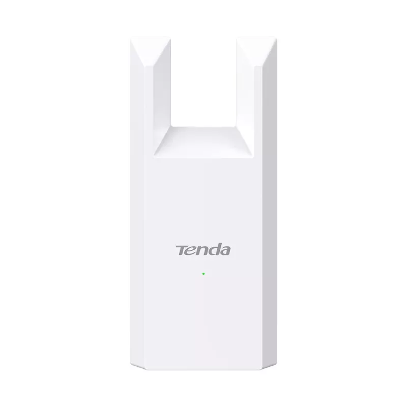 Tinklo stiprintuvas TENDA T10 2.4 GHz Wi‑Fi 4, 300 Mbps, 2 išorinės antenos, 1x RJ-45, baltas