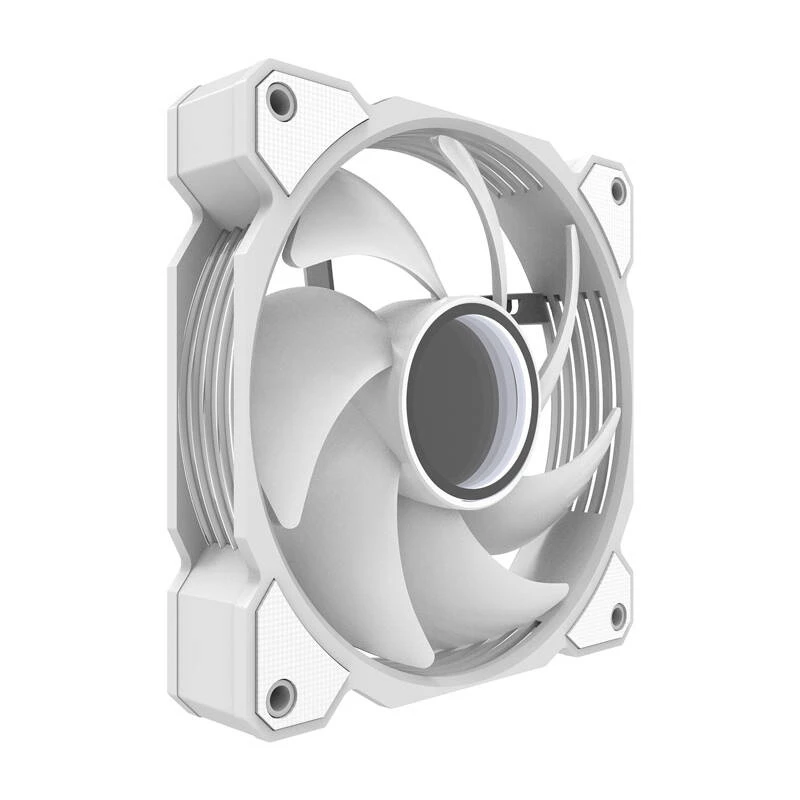 Darkflash DR08 aušinimo ventiliatorius (baltas) – 120 mm PWM A-RGB korpuso/CPU ventiliatorius