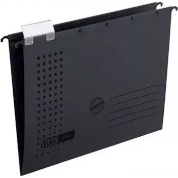 ELBA chic ULTIMATE – kartoninis segtuvas A4 – anglies spalvos – vertikalus – 330 lapų – metalinis mechanizmas