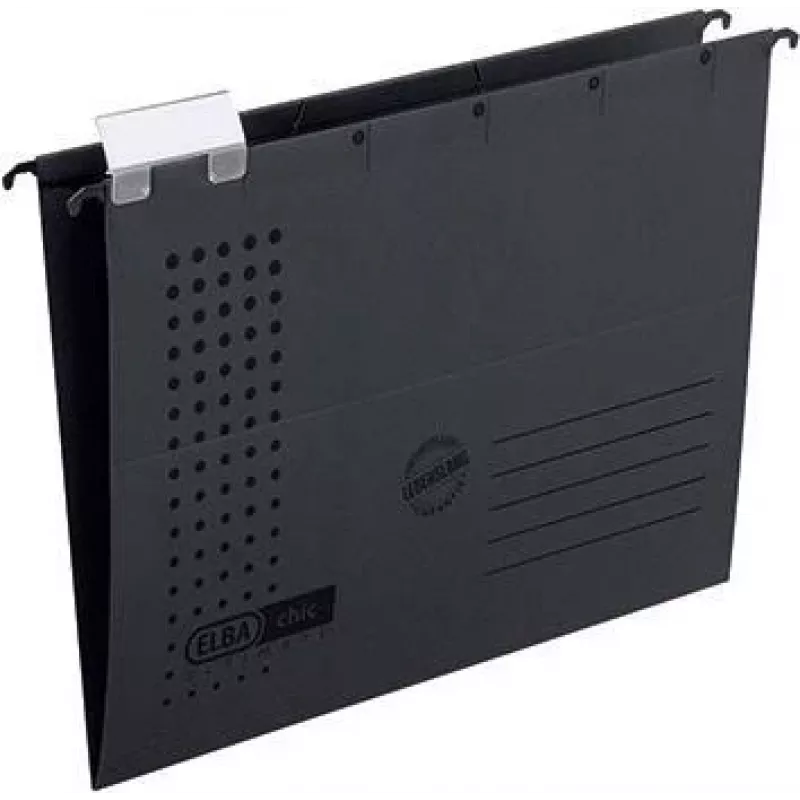 ELBA chic ULTIMATE – kartoninis segtuvas A4 – anglies spalvos – vertikalus – 330 lapų – metalinis mechanizmas