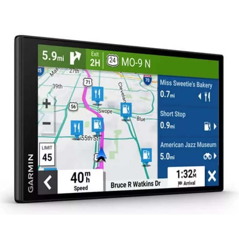 Garmin DriveSmart 76 navigator fiksuotas 17,8 cm (7 inch) TFT lietimui jautrus ekranas 239,6 g juodas (EU MT-D)