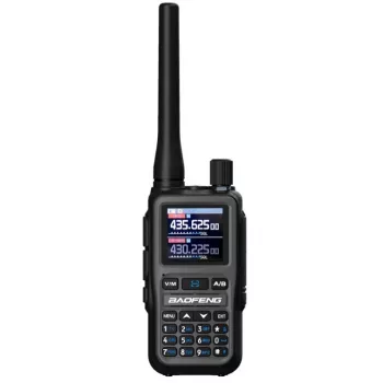 Baofeng UV-5R EU MINI USB-C Bluetooth VHF UHF Aviacinis pilkos spalvos racija