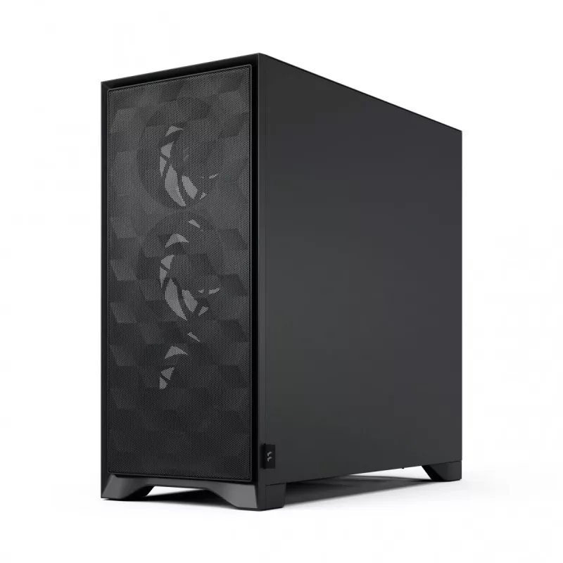 PC korpusas Fractal Design Pop 2 Air Black TG Midi Tower — ATX, 3x 120 mm priekiniai ventiliatoriai, palaiko 2,5 colio ir 3,5 colio diskus