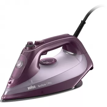 Braun TexStyle 7 Pro SI 7181 VI lygintuvas sausam ir gariniam lyginimui, EloxalPlus padas, 3100 W, violetinis