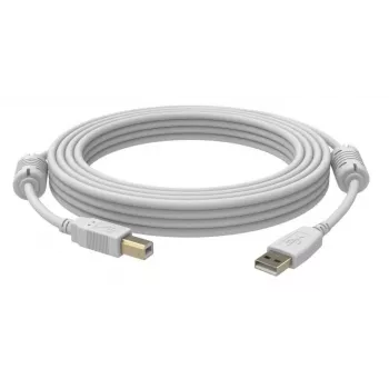 USB laidas Vision 3m USB 2.0 USB A USB B baltas