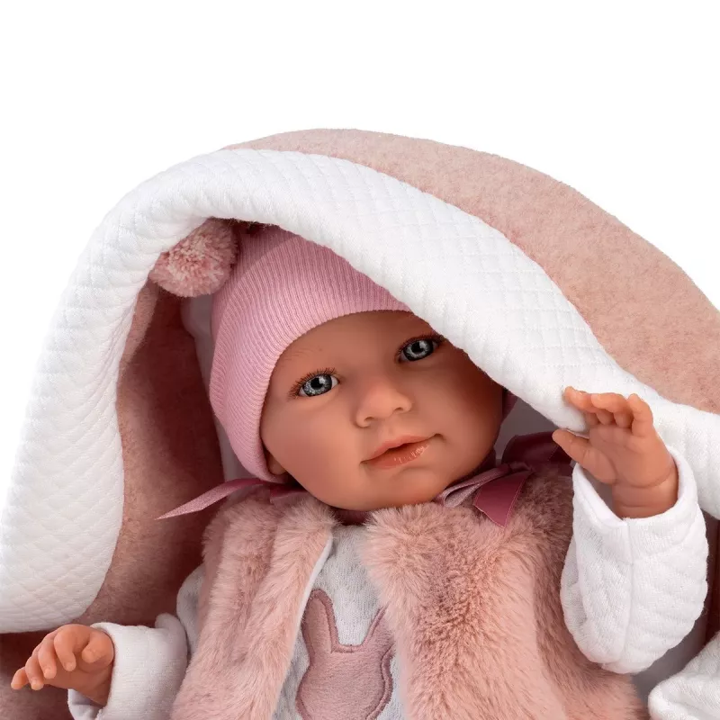 Lėlė Llorens Mimi Rosa 42 cm — Llorens 74012, vinilas ir tekstilė, judančios galūnės