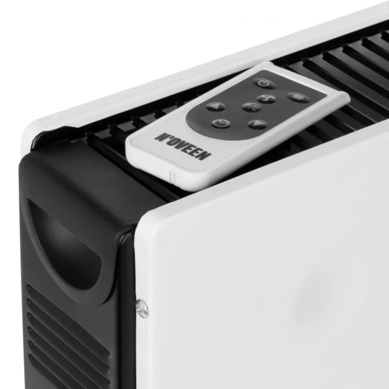 Konvekcinis elektrinis šildytuvas NOVEEN CH8000 — 2000 W, 3 galios lygiai, laikmatis, nuotolinio valdymo pultas, baltas