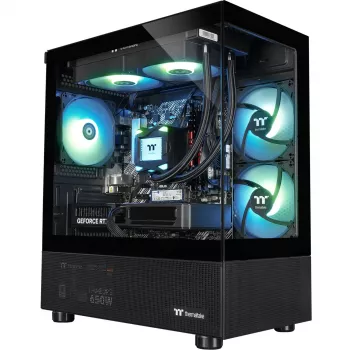 FTW V170A 5060Ti Black, žaidimų kompiuteris juodas/permatomas, Windows 11 Home