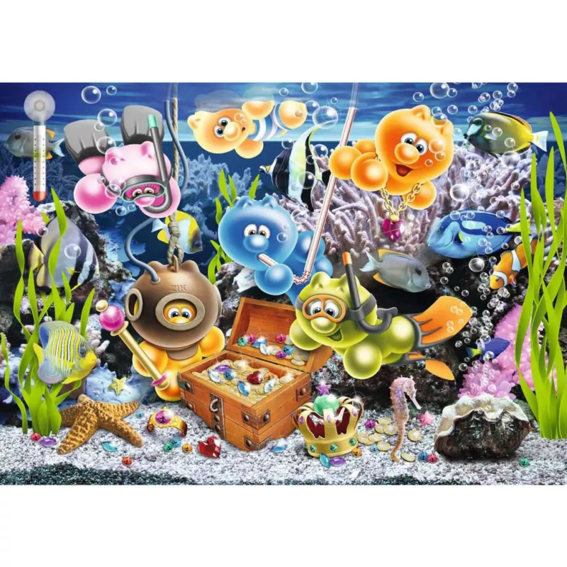 Dėlionė Ravensburger 12001427 – 1000 dalių, Animacinių filmukų tema, nuo 14 metų