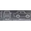 Statybinis rinkinys Cobi Trabant 601 – 72 detalės, miniatiūrinis automobilio modelis