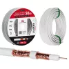 Koaksialinis kabelis Maclean MCTV-471 RG-6/U 50 m baltas