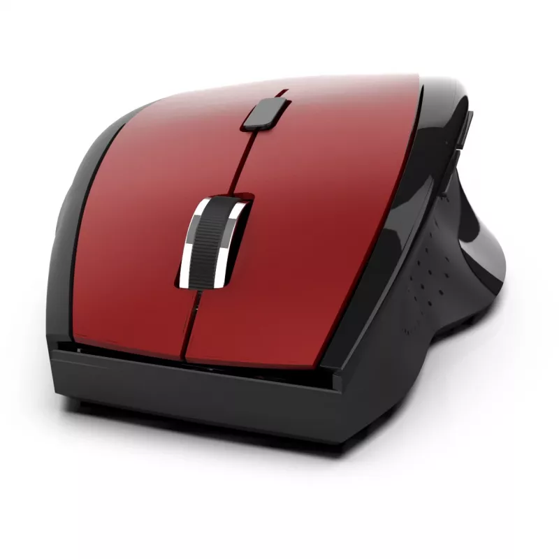 Cian Technology GmbH INCA Mouse IWM-500GLK belaidė lazerinė pelė su Nano-USB imtuvu, 1600 DPI, raudona