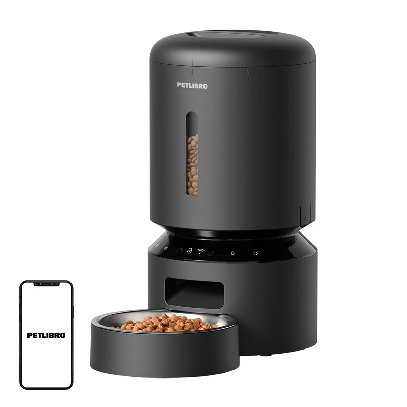 Automatinis ėdalo daviklis katėms ir šunims Aptel Petlibro Granary WiFi 5 L (juodas)