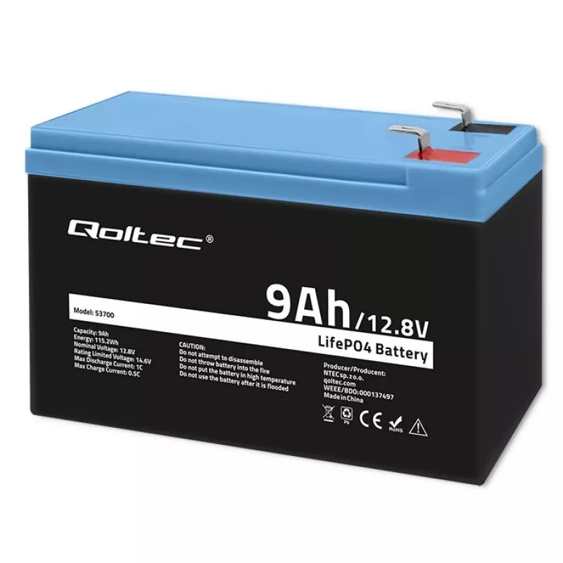 Baterija LiFePO4 12.8V 9Ah 115.2Wh