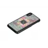 Dėklas iKins iPhone XS / XS S — Flower Garden dizainas, juodas