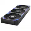 NZXT Performance F360X RGB korpuso ventiliatorius, 360 mm, vienas rėmas, juodos spalvos