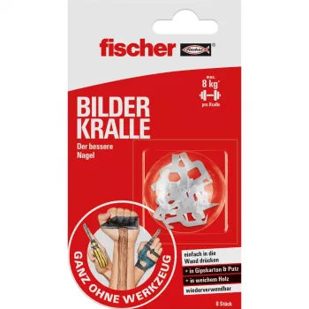 Fischer Bilderkralle paveikslėlių kabliukai 8 vnt. (545953)