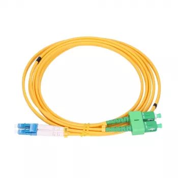 Patchcordas Extralink SC/APC – LC/PC vienmodis dupleksas 9/125 µm 2 mm, 1,5 m