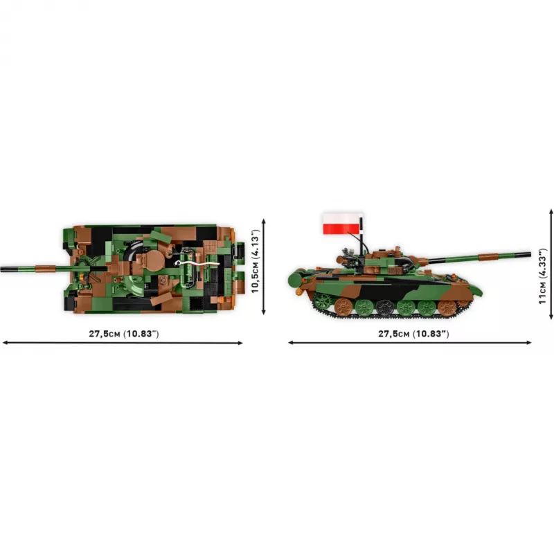 Konstruktorius COBI T-72M1R PL/UA Ginkluotosios pajėgos 724 dalys