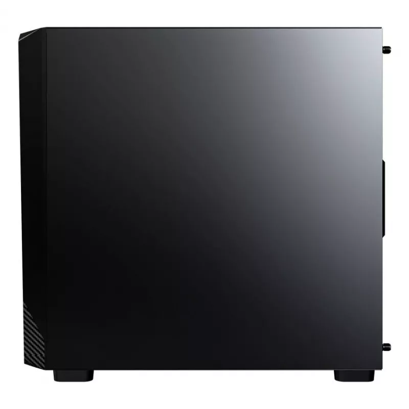 Montech X5M (B) juodas Micro Tower kompiuterio korpusas – Micro-ATX/Mini-ITX, 3x120mm priekyje, 1x120mm gale, palaiko ATX maitinimo šaltinį, 2x3,5 colio + 4x2,5 colio diskų vietos